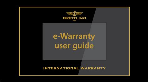 breitling watch warranty